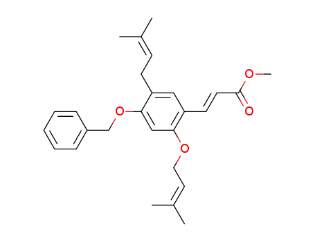 methyl 4'-benzyloxy-5'-(3-methylbut-2-enyl)(3-methylbut-2-enyloxy)cinnamate