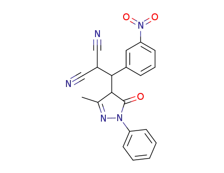 2-[(3-Methyl-5-oxo-1-phenyl-4,5-dihydro-1H-pyrazol-4-yl)-(3-nitro-phenyl)-methyl]-malononitrile