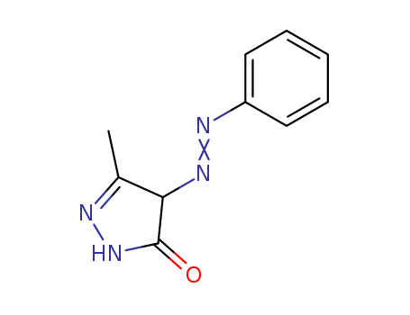 3H-Pyrazol-3-one, 2,4-dihydro-5-methyl-4-(phenylazo)-