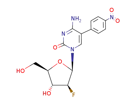 1-(2-deoxy-2-fluoro-β-D-arabinofuranosyl)-5-(p-nitrophenyl)cytosine
