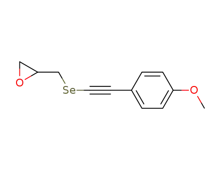Molecular Structure of 102104-54-1 (2-(4-Methoxy-phenylethynylselanylmethyl)-oxirane)