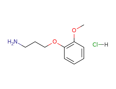 Molecular Structure of 1366407-75-1 (3-(2-Methoxyphenoxy)propan-1-aMine hydrochloride)