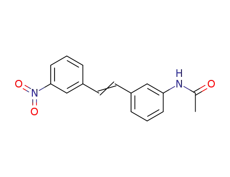 Molecular Structure of 19157-63-2 (N-{3-[2-(3-nitrophenyl)ethenyl]phenyl}acetamide)