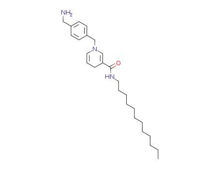 Molecular Structure of 88704-70-5 (3-Pyridinecarboxamide,
1-[[4-(aminomethyl)phenyl]methyl]-N-dodecyl-1,4-dihydro-)