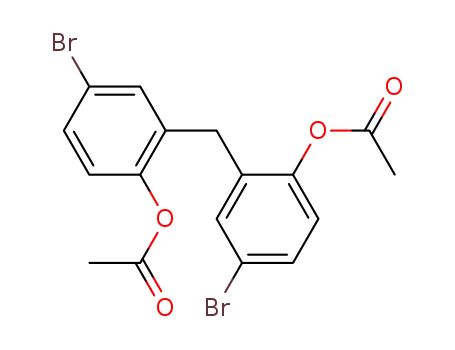 Acetic acid 2-(2-acetoxy-5-bromo-benzyl)-4-bromo-phenyl ester