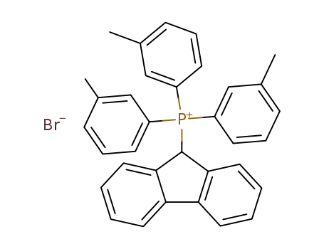 Molecular Structure of 7293-71-2 (Tris-<m-tolyl>-fluorenyl-(9)-phosphoniumbromid)