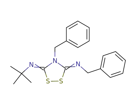 4-Benzyl-3-[(Z)-benzylimino]-5-[(Z)-tert-butylimino]-[1,2,4]dithiazolidine