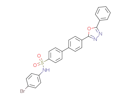 [1,1'-Biphenyl]-4-sulfonamide,
N-(4-bromophenyl)-4'-(5-phenyl-1,3,4-oxadiazol-2-yl)-