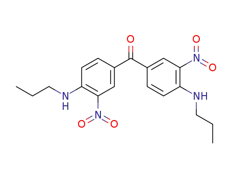 Molecular Structure of 114406-73-4 (Methanone, bis[3-nitro-4-(propylamino)phenyl]-)