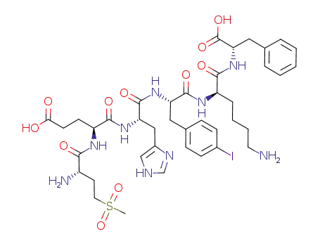H-Met(O<sub>2</sub>)-Glu-His-Phe(I)-D-Lys-Phe-OH