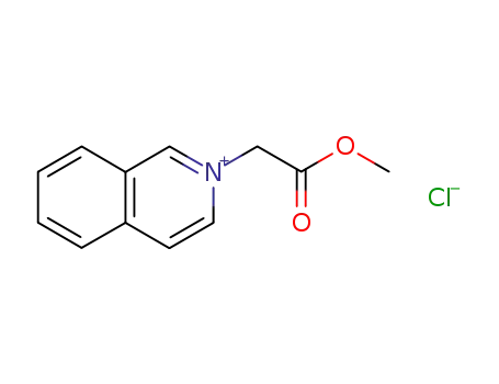 Molecular Structure of 52817-25-1 (2-(2-methoxy-2-oxoethyl)isoquinolinium)