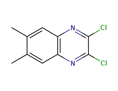 Molecular Structure of 63810-80-0 (2,3-DICHLORO-6,7-DIMETHYLQUINOXALINE)