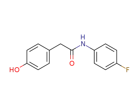 Molecular Structure of 131179-72-1 (N-(4-FLUOROPHENYL)-2-(4-HYDROXYPHENYL)ACETAMIDE)