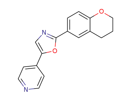 2-<6-(3,4-dihydro-2H-1-benzopyranyl)>-5-(4-pyridyl)oxazole