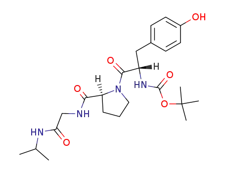 Molecular Structure of 158976-16-0 (Boc-Tyr-Pro-Gly-NH-C<sub>3</sub>H<sub>7</sub>(i))