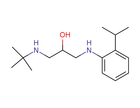 Molecular Structure of 98599-15-6 (1-(tert-butylamino)-3-{[2-(1-methylethyl)phenyl]amino}propan-2-ol)