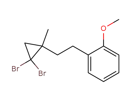 2,2-dibromo-1-(2-(2-methoxyphenyl)ethyl)-1-methylcyclopropane