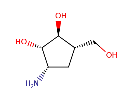 1,2-Cyclopentanediol, 3-amino-5-(hydroxymethyl)-, (1R,2R,3R,5R)-rel-
