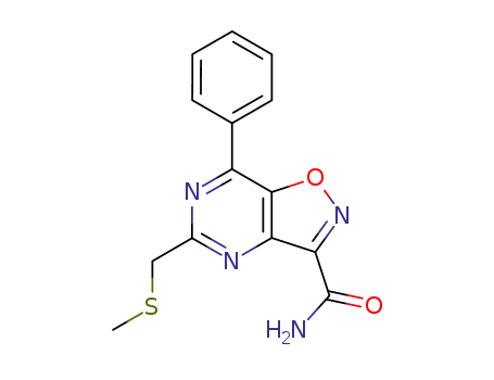 3- 카르 바 미도 -5- (메틸 티오 메틸) -7- 페닐이 속사 졸로 (4,5-d) 피리 미딘