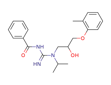 Molecular Structure of 80176-21-2 (N-[(1E)-{2-[2-hydroxy-3-(2-methylphenoxy)propyl]-2-(1-methylethyl)hydrazino}methylidene]benzamide)