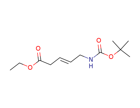 3-Pentenoic acid, 5-[[(1,1-dimethylethoxy)carbonyl]amino]-, ethyl ester, (E)-