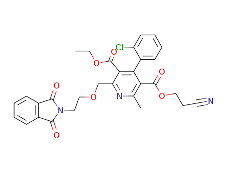 4-(2-chlorophenyl)-5-(2-cyanoethoxycarbonyl)-3-ethoxycarbonyl-6-methyl-2-(2-phtalimidoethoxymethyl)pyridine