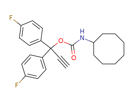 N-Cyclooctylcarbamic acid 1,1-bis(p-fluorophenyl)-2-propynyl ester
