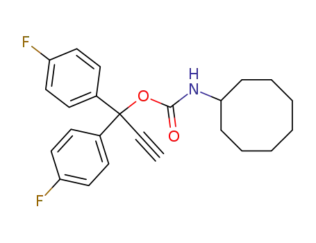 N-シクロオクチルカルバミド酸1,1-ビス(p-フルオロフェニル)-2-プロピニル