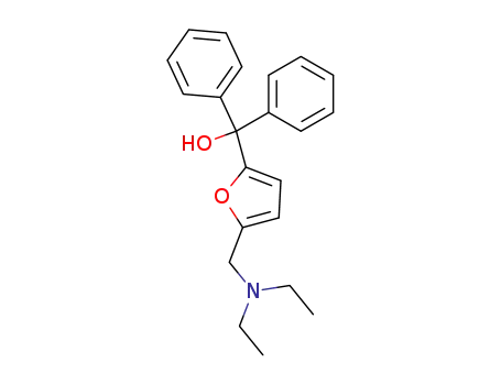 Molecular Structure of 74626-26-9 (5-diethylaminomethyl-α,α-diphenylfurfuryl alcohol)