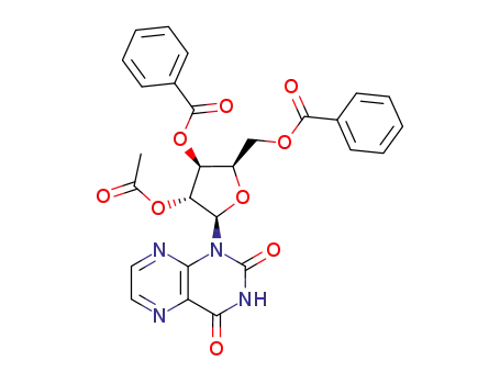 1-(2-O-acetyl-3,5-di-O-benzoyl-β-D-threo-pentofuranosyl)-lumazine