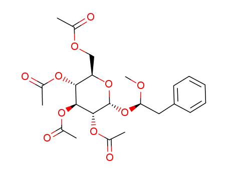 (1'R)-1-methoxy-2-phenylethyl 2,3,4,6-tetra-O-acetyl-α-D-glucopyranoside