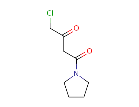 Molecular Structure of 90524-71-3 (Pyrrolidine, 1-(4-chloro-1,3-dioxobutyl)-)