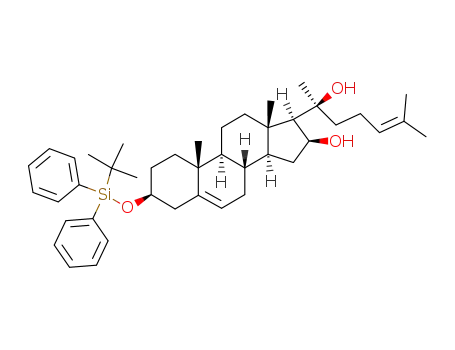 (3S,8S,9S,10R,13S,14S,16S,17R)-3-(tert-Butyl-diphenyl-silanyloxy)-17-((S)-1-hydroxy-1,5-dimethyl-hex-4-enyl)-10,13-dimethyl-2,3,4,7,8,9,10,11,12,13,14,15,16,17-tetradecahydro-1H-cyclopenta[a]phenanthren-16-ol
