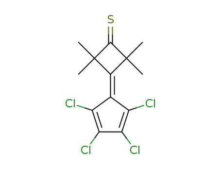 Cyclobutanethione,
2,2,4,4-tetramethyl-3-(2,3,4,5-tetrachloro-2,4-cyclopentadien-1-ylidene)
-