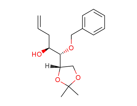 (1S,2S)-1-Benzyloxy-1-((S)-2,2-dimethyl-[1,3]dioxolan-4-yl)-pent-4-en-2-ol