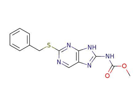 (2-Benzylsulfanyl-9H-purin-8-yl)-carbamic acid methyl ester