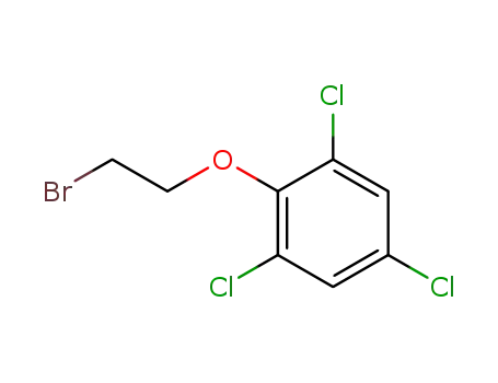Molecular Structure of 26378-23-4 (2-(2,4,6-TRICHLOROPHENOXY)-1-BROMOETHANE)