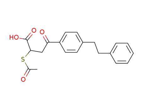 2-Acetylsulfanyl-4-oxo-4-(4-phenethyl-phenyl)-butyric acid