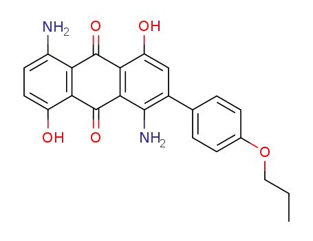 9,10-Anthracenedione, 1,5-diamino-4,8-dihydroxy-2-(4-propoxyphenyl)-