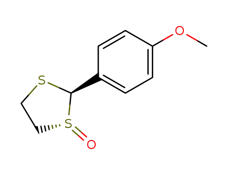 Molecular Structure of 126454-91-9 ((1R,2R)-2-(4-Methoxy-phenyl)-[1,3]dithiolane 1-oxide)