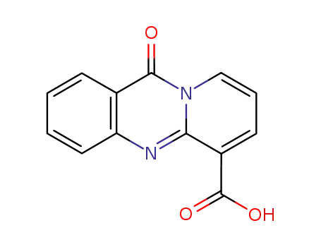 Molecular Structure of 4393-98-0 (11-OXO-11H-PYRIDO[2,1-B]QUINAZOLINE-6-CARBOXYLIC ACID)