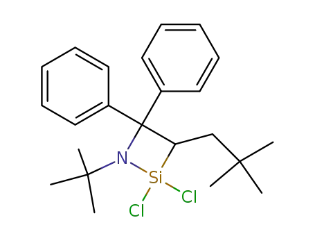 1-tert-Butyl-2,2-dichlor-3-neopentyl-4,4-diphenyl-2-silaazetidin