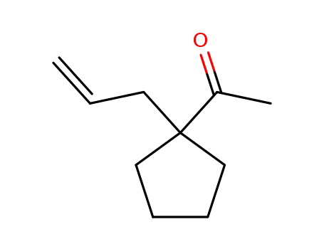 Molecular Structure of 152090-71-6 (Ethanone, 1-[1-(2-propenyl)cyclopentyl]- (9CI))