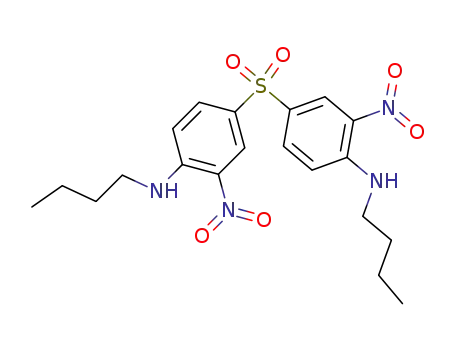 Molecular Structure of 16478-92-5 (Aniline,4,4'-sulfonylbis[N-butyl-2-nitro- (8CI))