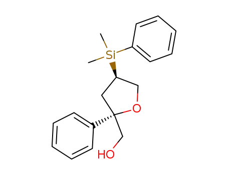 [(2S,4R)-4-(Dimethyl-phenyl-silanyl)-2-phenyl-tetrahydro-furan-2-yl]-methanol