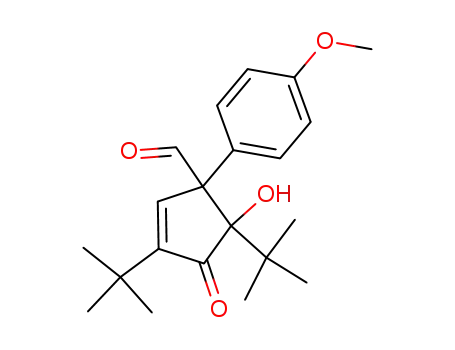 3,5-Di-tert-butyl-5-hydroxy-1-(4-methoxy-phenyl)-4-oxo-cyclopent-2-enecarbaldehyde