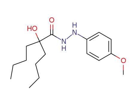 Hexanoic acid, 2-butyl-2-hydroxy-, 2-(4-methoxyphenyl)hydrazide