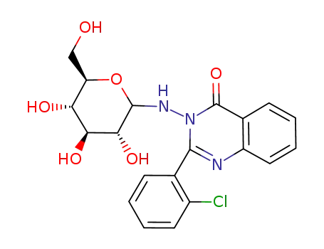 2-(2-Chloro-phenyl)-3-((3R,4S,5S,6R)-3,4,5-trihydroxy-6-hydroxymethyl-tetrahydro-pyran-2-ylamino)-3H-quinazolin-4-one