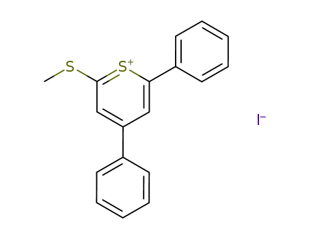 Thiopyrylium, 2-(methylthio)-4,6-diphenyl-, iodide
