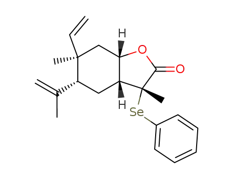 (3R,3aR,5R,6R,7aS)-5-Isopropenyl-3,6-dimethyl-3-phenylselanyl-6-vinyl-hexahydro-benzofuran-2-one